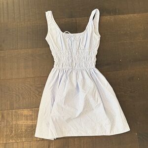 Blue and White gingham dress